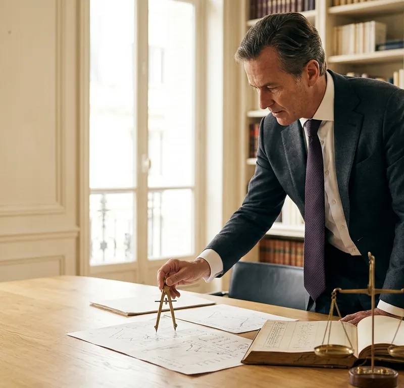 Illustration éditoriale — Homme clé entreprise (Valorisation d'entreprise), France Capital Transmission