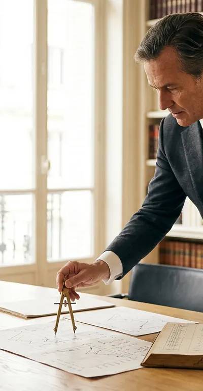 Illustration éditoriale — Homme clé entreprise (Valorisation d'entreprise), France Capital Transmission