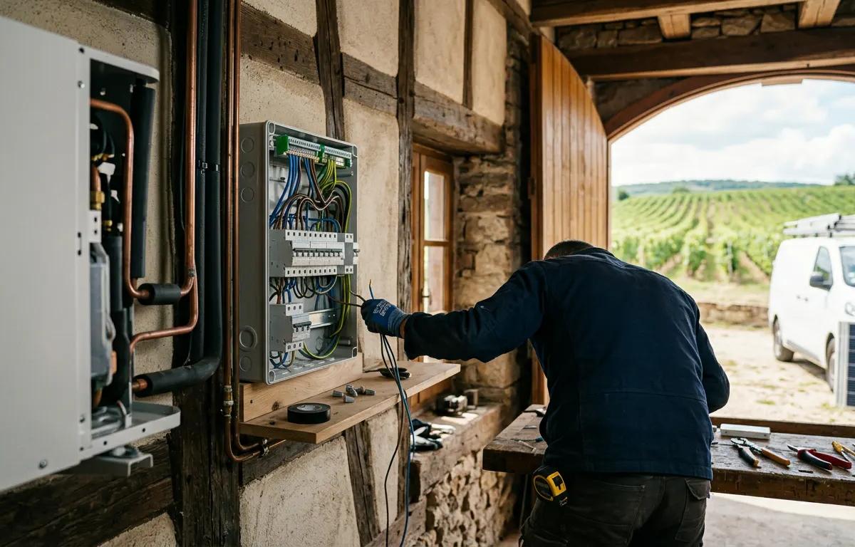 Illustration de l'activité de Prest'Elec (électricité générale, chauffage, climatisation, domotique et photovoltaïque, Beblenheim) — France Capital Transmission
