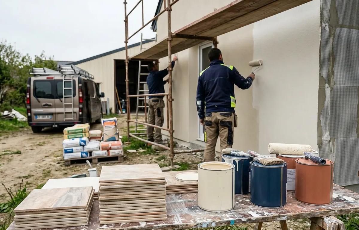 Illustration de l'activité de Quevarec (Travaux de peinture, carrelage, sols souples, ravalement de façades, décoration intérieure et isolation thermique par l'extérieur pour le bâtiment, Guilers) — France Capital Transmission