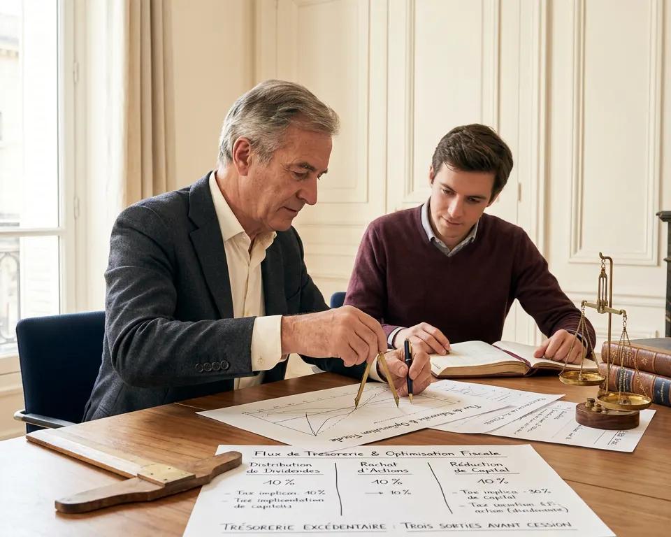 Illustration éditoriale — Trésorerie excédentaire (Valorisation d'entreprise), France Capital Transmission